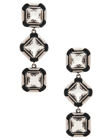 Deconstructed Crystal Pendants Earrings
