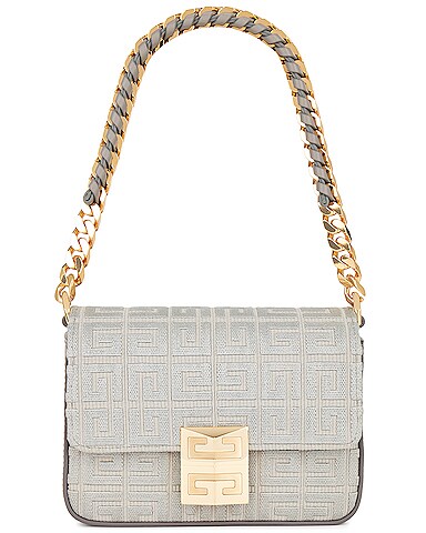 4G Small Crossbody Bag With Woven Chain