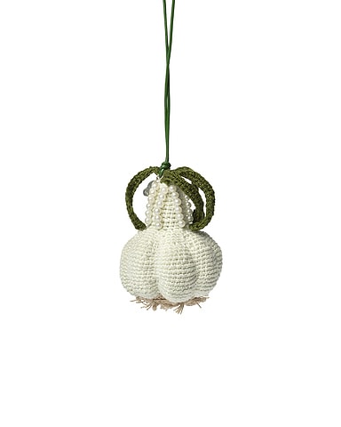 Garlic Crochet Bag Charm