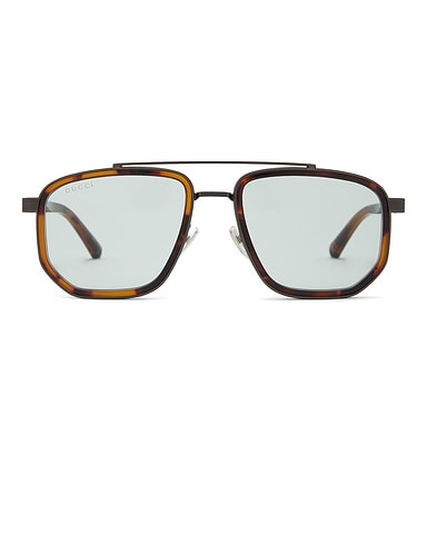 Noble Tip Rectangular Sunglasses
