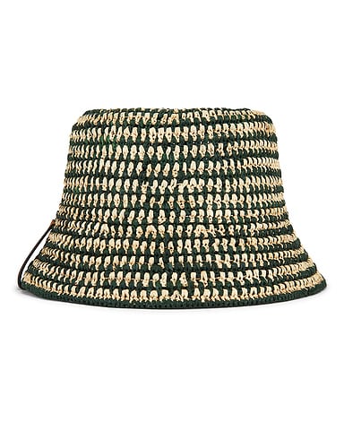 Shashika Raffia Crochet Bucket Hat