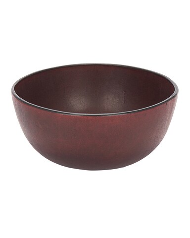 Molded Leather Bowl