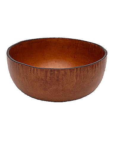 Molded Leather Bowl