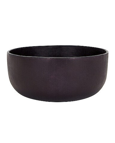 Molded Leather Bowl