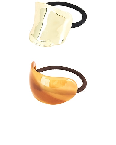 Tortoise And XL Wave Hair Cuff Set