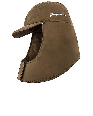 La Casquette Cagoule in Green