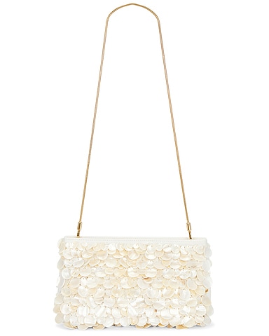 Reese Natural Shell Beaded Clutch