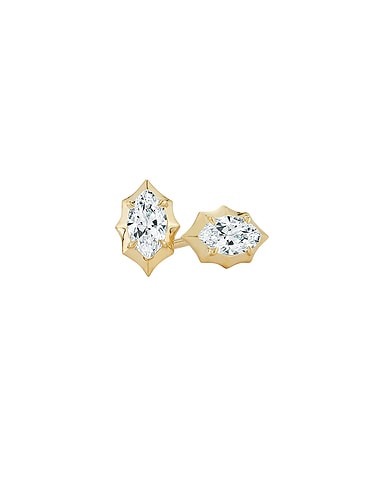 Maverick Marquise Shaped Stud Earrings