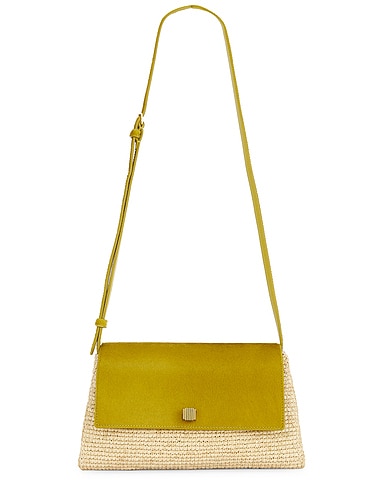 Audrey Raffia Crossbody Bag