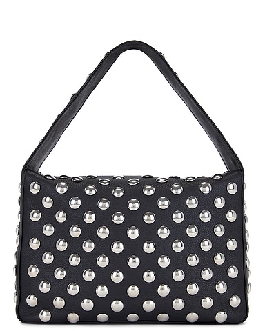 Elena Silver Studs Shoulder Bag