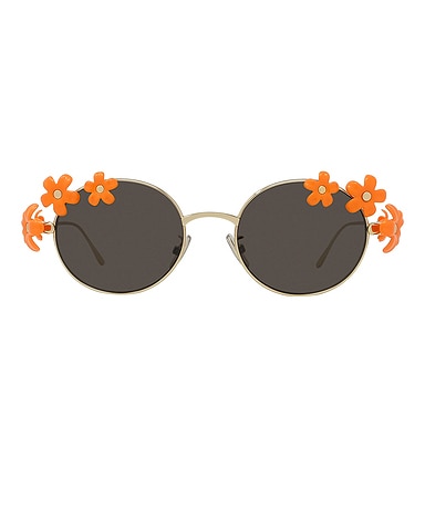 Flowers Round Sunglasses