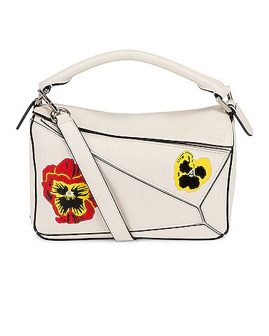 Puzzle Joe Brainard Pansies Small Bag