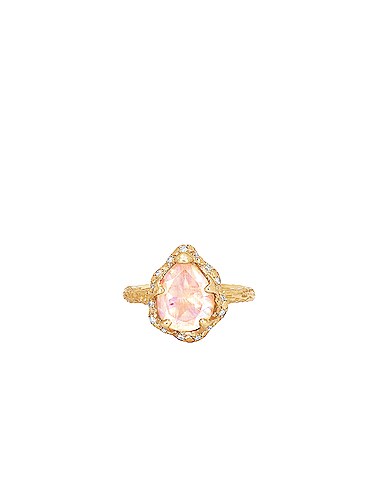Baby Queen Water Drop Morganite Ring