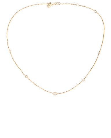 5 Diamond Orbit Bezel Choker