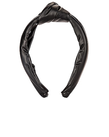 Faux Leather Knotted Headband