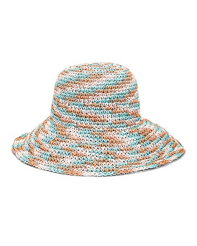 Raffia Swirl Bucket Hat