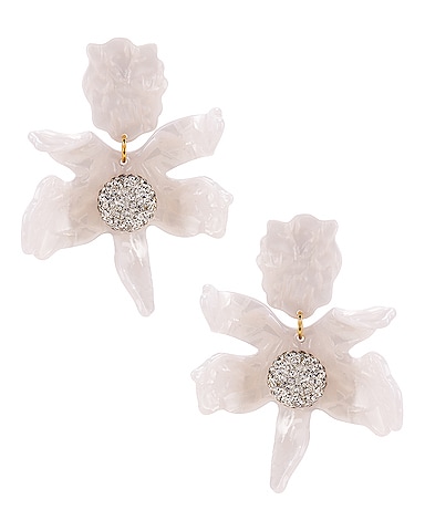 Crystal Lily Earrings
