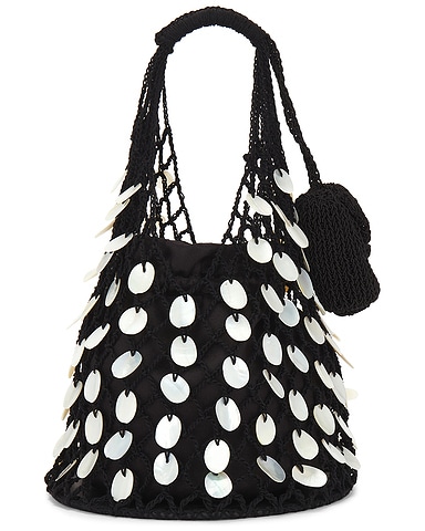 Small Devana Bag With Black Pearls