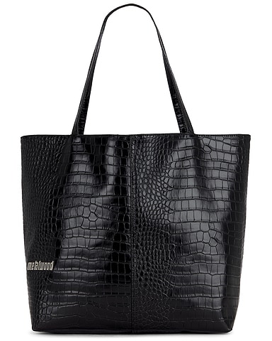 Metal Logo Stud Croc Tote