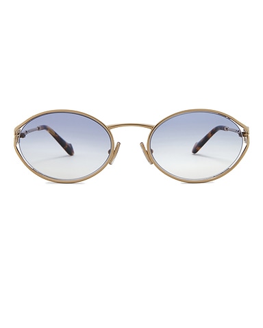 Oval Metal Sunglasses
