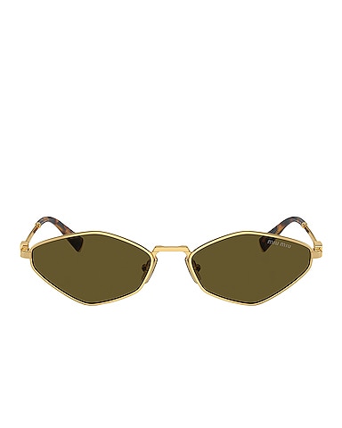 Narrow Oval Sunglasses