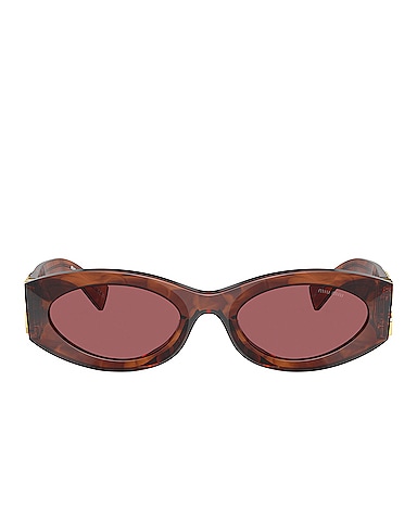Logo Oval Sunglasses