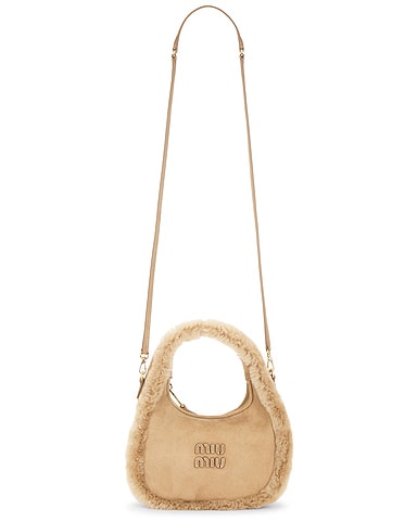 Wander Camoscio Shearling Bag