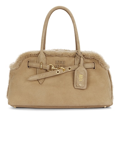 Aventure Camoscio Shearling Bag