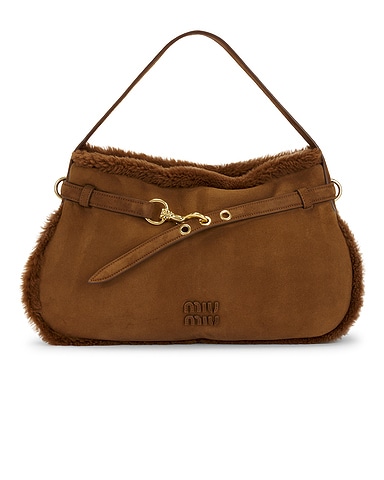 Aventure Camoscio Shearling Bag