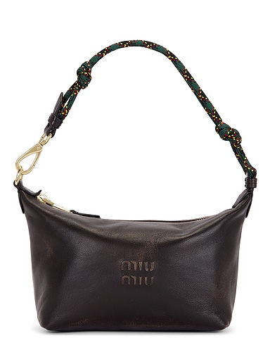 Nappa Old Nastro Tartan Top Handle Bag