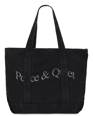 Wordmark Denim Boat Tote