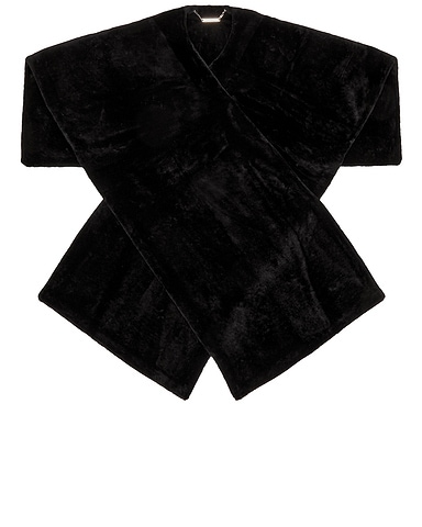 Edra Draped Shearling Cape
