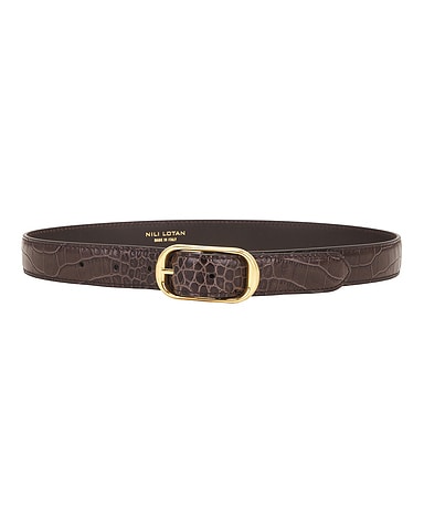 Reine Embossed Croc Belt