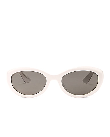 X Khaite Oval Sunglasses