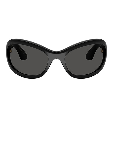 X Khaite Oval Sunglasses