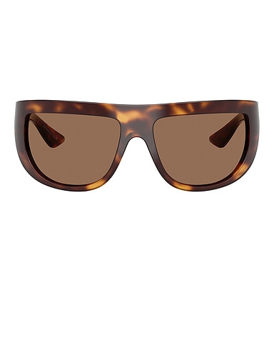 X Khaite Wraparound Sunglasses