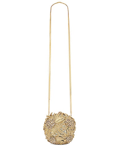 Crystal Sunflower Embroidery Billiard Bag