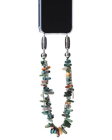 Stacked Gemstone Wristlet