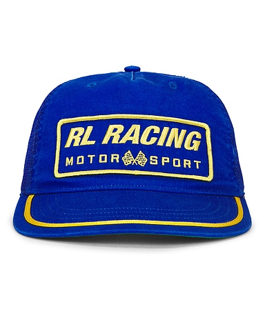 Polyester Knit Vintage RL Racing Trucker Hat