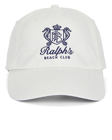 Cotton Twill Novelty Ralph's Beach Club Sport Cap