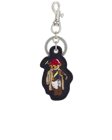 Leather Novelty Bear Keyfob