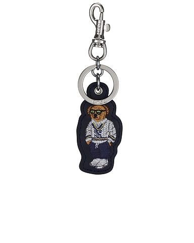 Leather Bear Keyfob