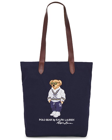 Canvas Bear Tote