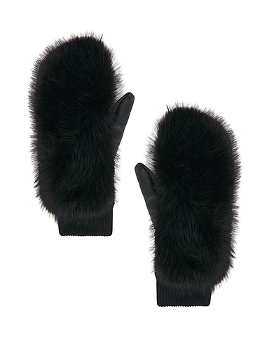 Faux Fur Mittens