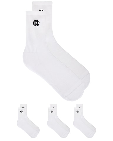 3 Pack Classic Crew Sock