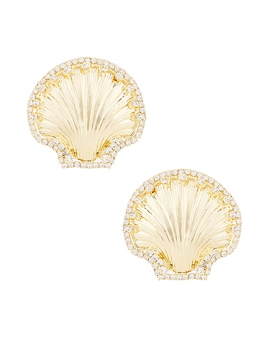 Shell Strass Earrings