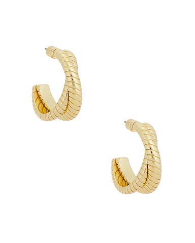 Double Cobra Hoop Earrings