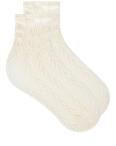 Erica Crochet Knit Socks
