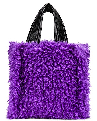 Lucille Faux Shearling Bag