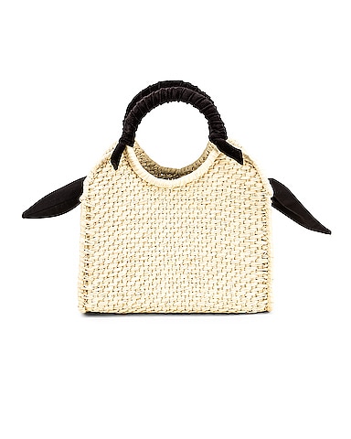 Midi Handbag With Velvet Detail